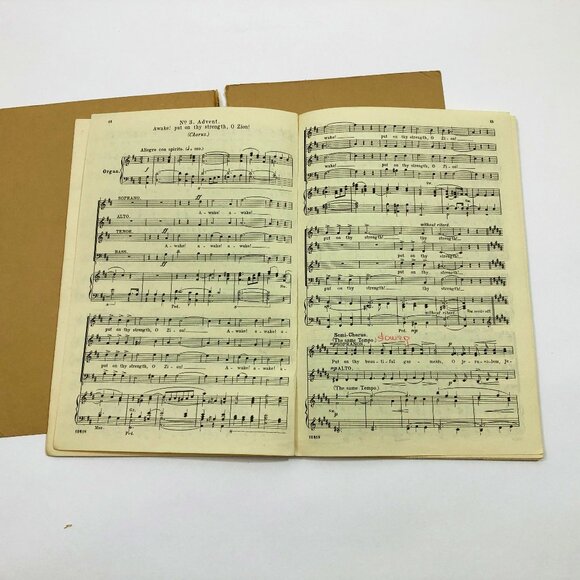 Music Booklet The Christian Dear Church Cantatas Dudley Buck Copyright 1923 - Picture 5 of 6